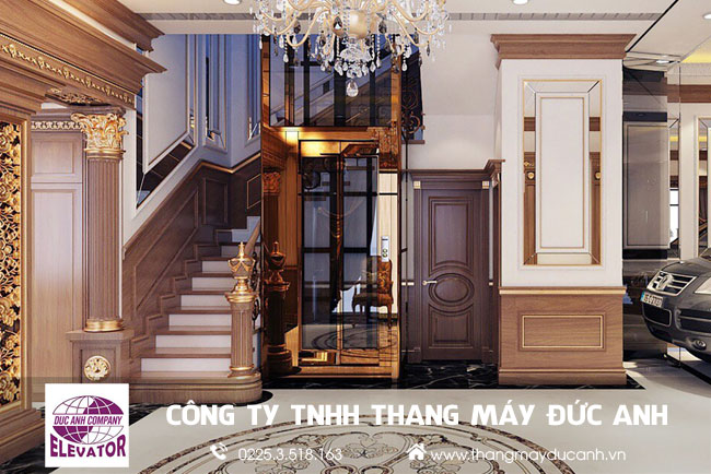 Các mẫu thang máy biệt thự đẹp, mới nhất 2020 tại Đức Anh
