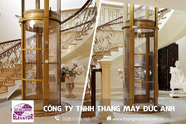 Các mẫu thang máy biệt thự đẹp, mới nhất 2020 tại Đức Anh