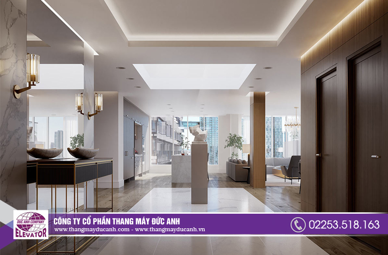 Mẫu thang máy sang trọng đẳng cấp dành cho căn hộ