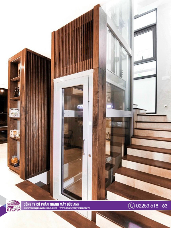 Mẫu thang máy dành cho biệt thự đẹp tinh tế