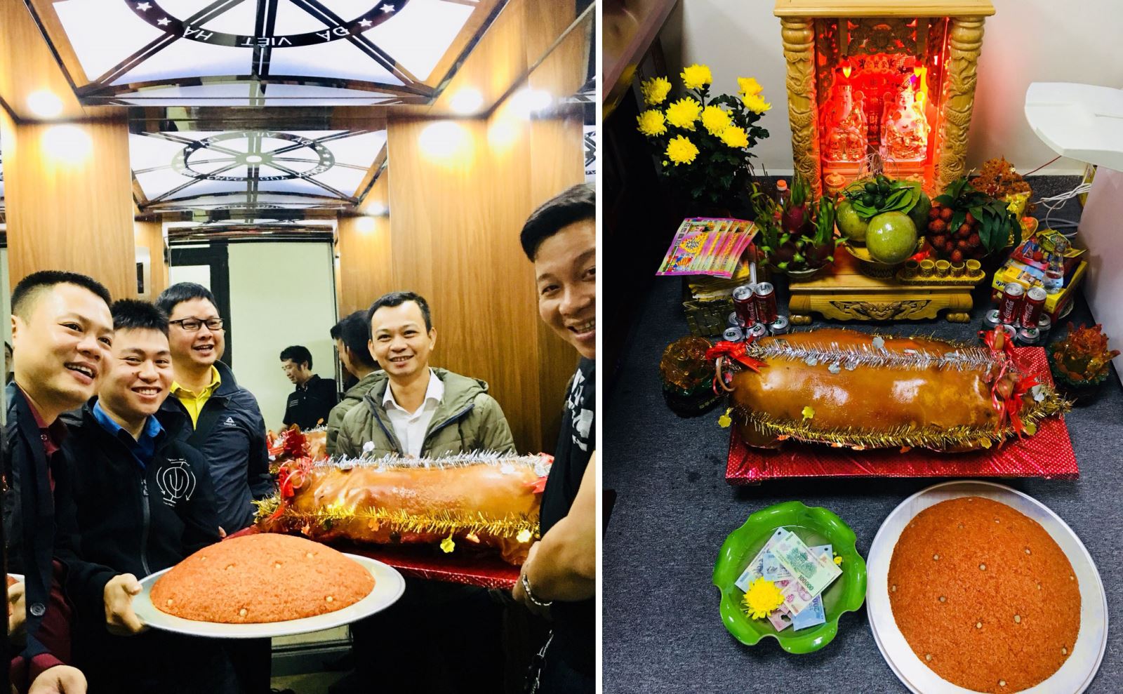 khai xuân kỷ hợi 2019 tại thang máy Đức Anh