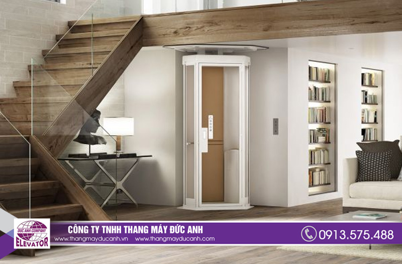 Mẫu thang máy gia đình đơn giản nhưng vô cùng ấn tượng