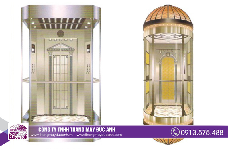 Các mẫu cabin thang máy lồng kính đẹp tại Thang máy Đức Anh