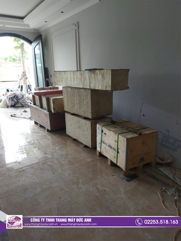 Thang máy Đức Anh chuyên thi công thang máy gia đình 350kg chính hãng