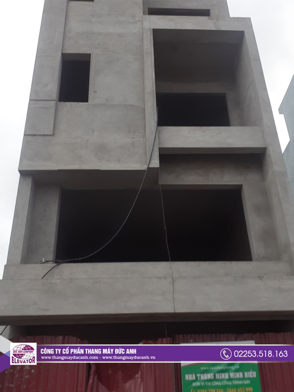 Lắp đặt thang máy gia đình Nhà chị Giang tại Hải An Hải Phòng