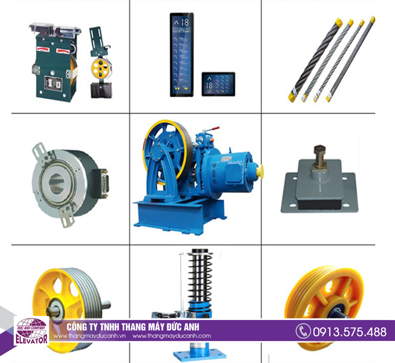 Linh kiện thay thế chính hãng, chất lượng tại Thang máy Đức Anh