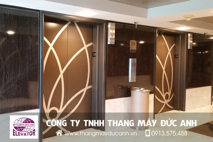 mẫu cửa tầng thang máy đẹp tại quảng ninh