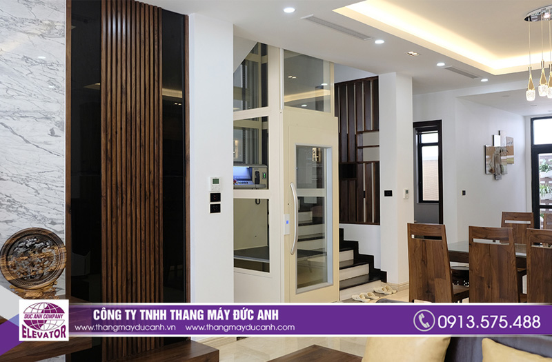 Thang máy biệt thự có mẫu mã đa dạng, thiết kế độc đáo, sang trọng