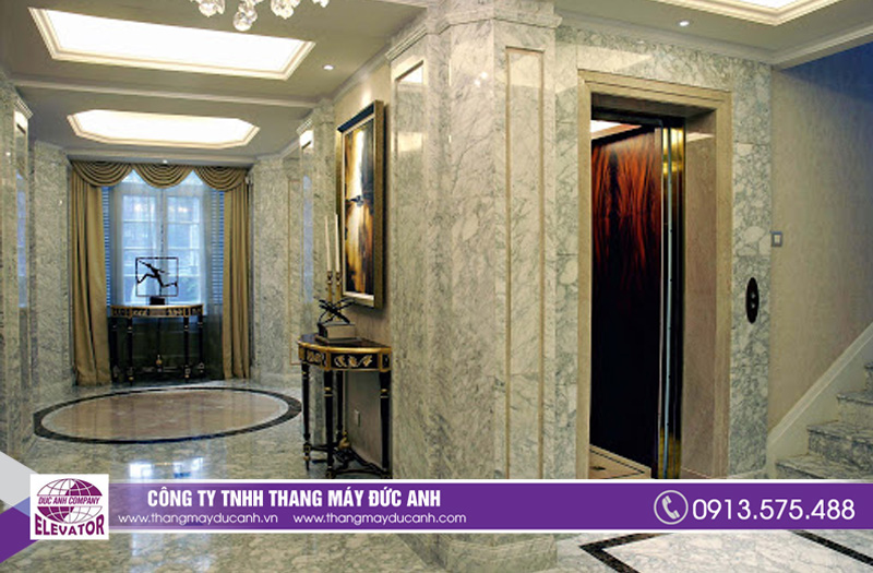 Thang máy biệt thựu góp phần mang đến vẻ đẹp cho ngôi nhà