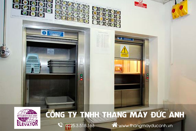 thang máy tải thực phẩm giá tốt tại hưng yên