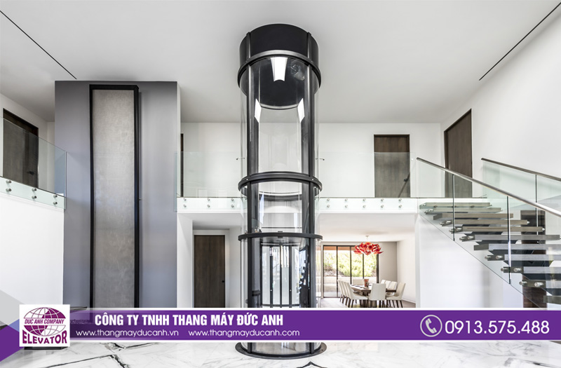 Thang máy Đức Anh chuyên thi công lắp đặt thang máy nhà phố 3- 5 tầng tại Hà Nội