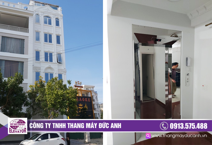 Công trình thang máy gia đình cho nhà phố 7 tầng tại Hải Phòng