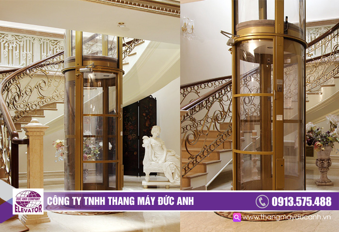 Thang máy lồng kính tròn là dòng thang máy đẹp, cao cấp nhất hiện nay