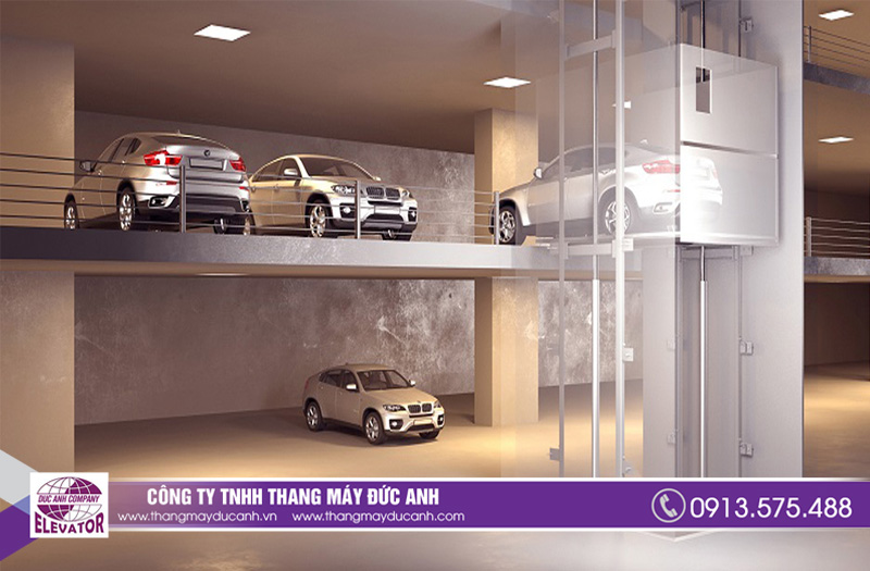 Thiết kế, lắp đặt thang máy tải xe hơi cho showroom tại Ninh Bình