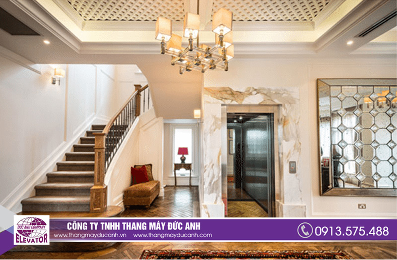Mẫu thang máy đẹp cho biệt thự gia đình