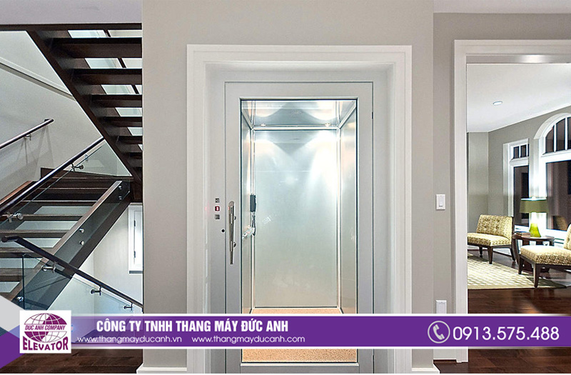 Mẫu thang máy dành cho biệt thự hiện đại trẻ trung