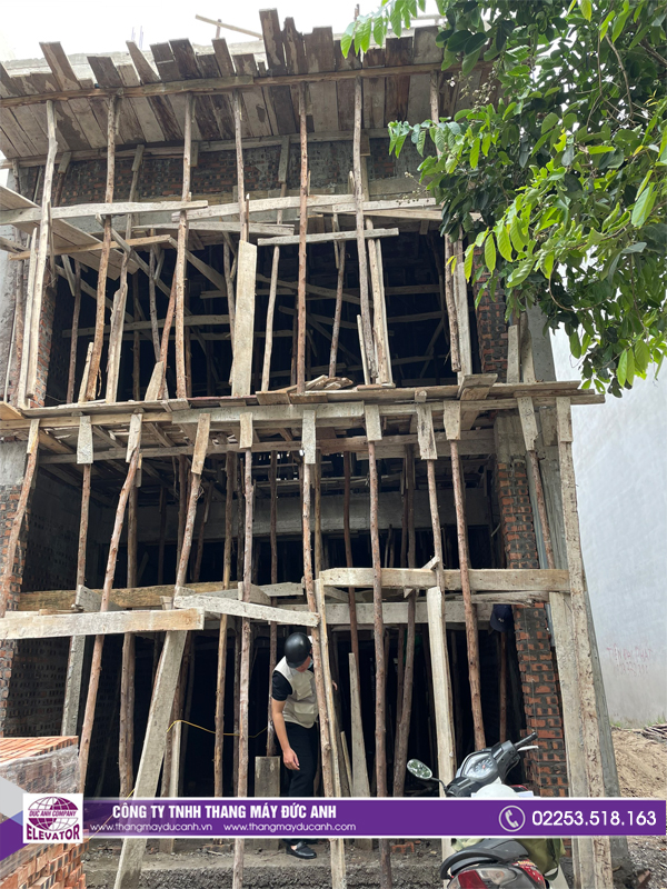 Tư vấn xây hố thang công trình lắp đặt thang máy 450kg tại Kênh Dương