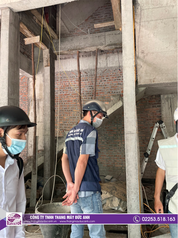 Tư vấn giám sát hố thang máy gia đình 450kg tại Hoàng Huy Riverside
