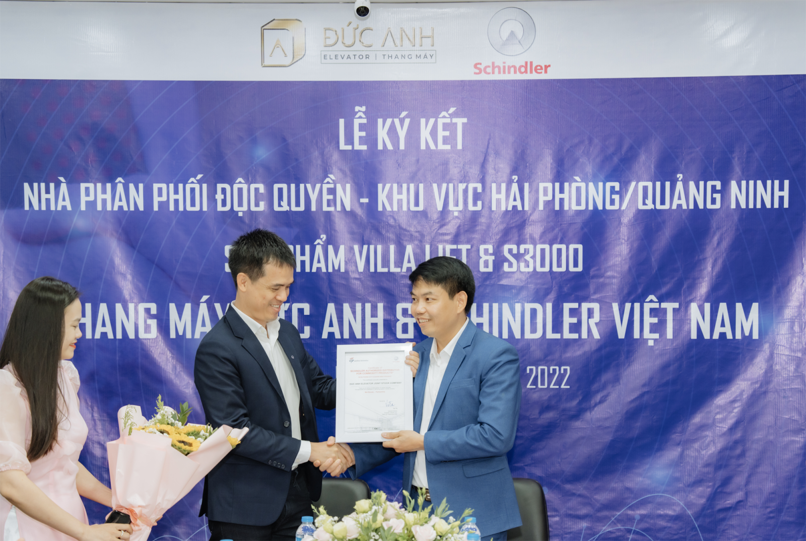 Lễ ký kết nhà phân phối độc quyền sản phẩm thương hiệu Schindler khu vực Hải Phòng- Quảng Ninh