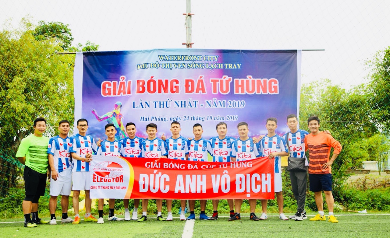thang máy đức anh tổ chức giải bóng đá giao hữu "Cúp Tứ Hùng" 2019