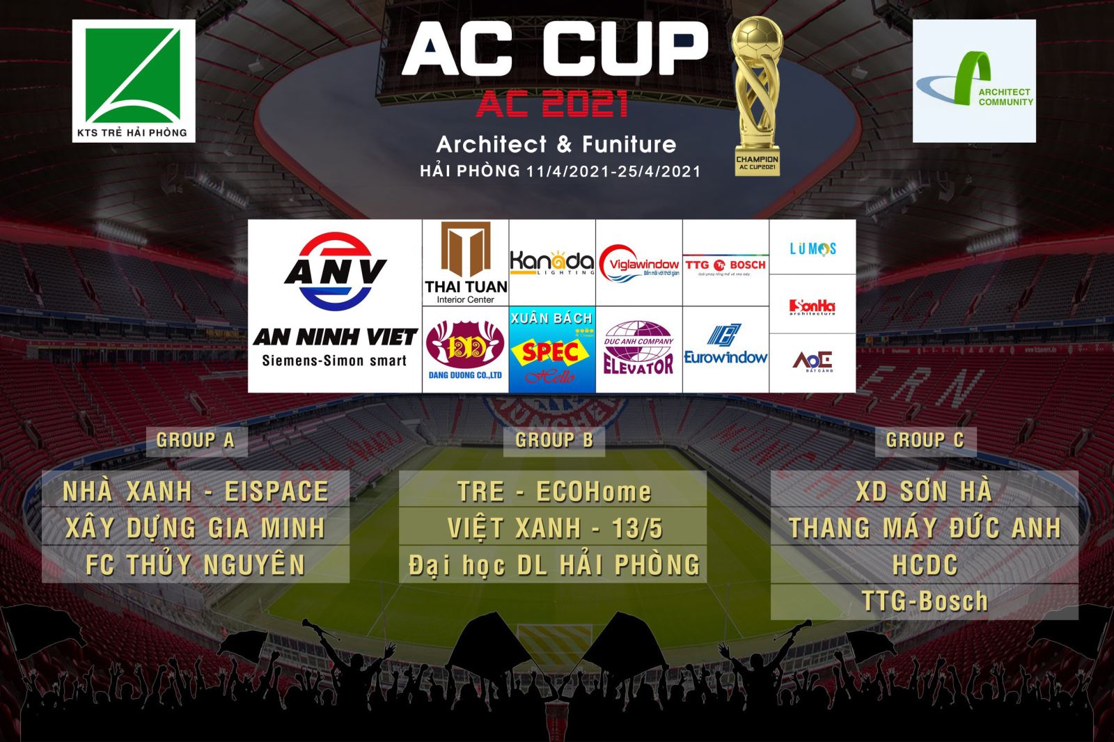 Thang máy Đức Anh đồng hành cùng giải bóng đá AC CUP 2021